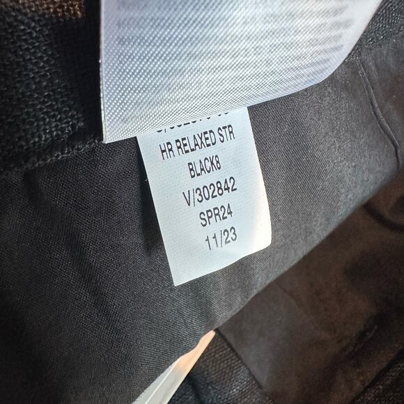 Banana Republic Lina Straight Linen Pant Black 12 882876 - Picture 8 of 11